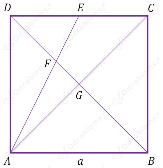 Dany Jest Kwadrat Abcd O Boku Zadanie Egzamin Maturalny