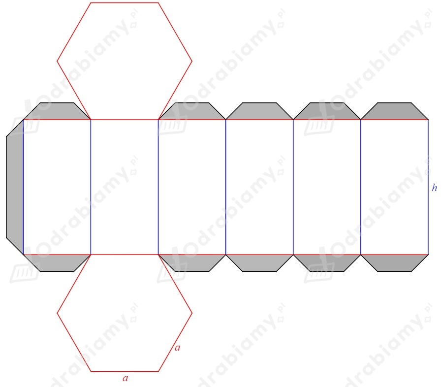 Narysuj siatkę graniastosłupa którego podstawą Zadanie 13