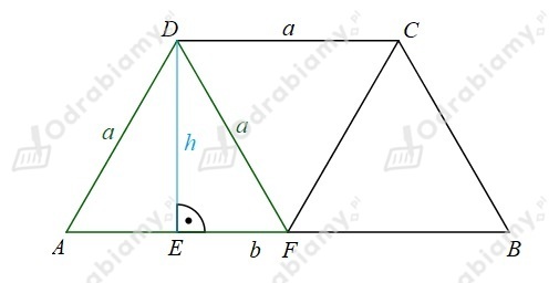 🎓 Z trzech trójkątów równobocznych zbudowano...- Zadanie 28: Matematyka