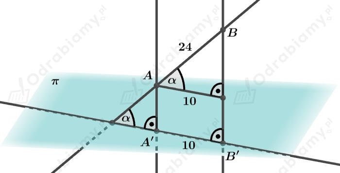 🎓 Rzut prostokątny odcinka...- Zadanie 2.3: Prosto do matury 4. Zakres