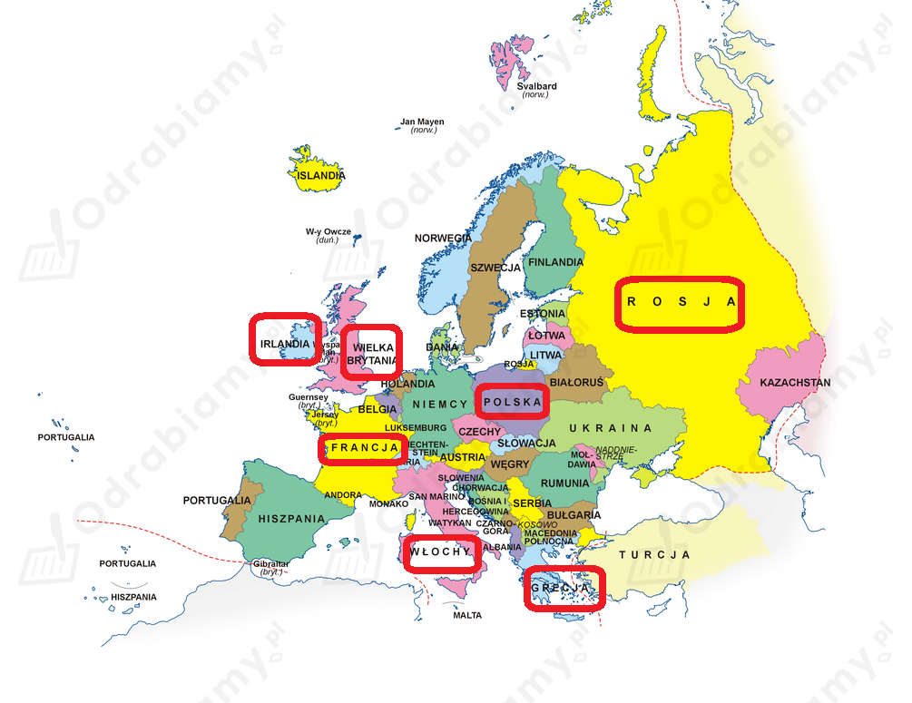 🎓 Wskaż Na Mapie Europy Państwa...- Zadanie 3: Uczymy Się Z Bratkiem ...