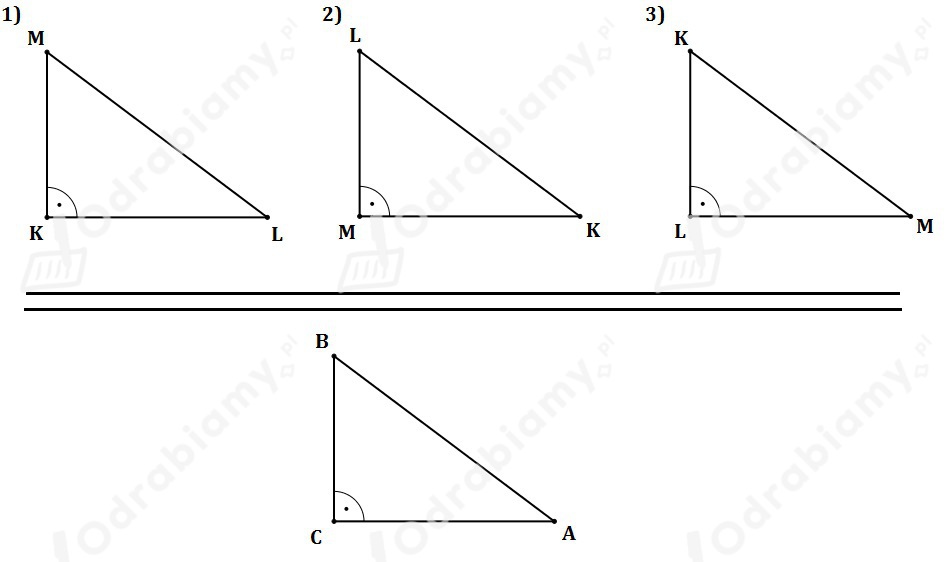 Sprawdzian Z Matematyki 2 Gimnazjum Trójkąty Przyprostokątne