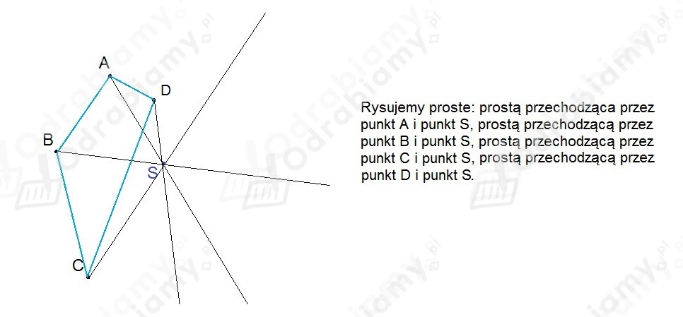 🎓 Narysuj dowolny czworokąt wypukły ABCD...- Zadanie 8: Matematyka 8